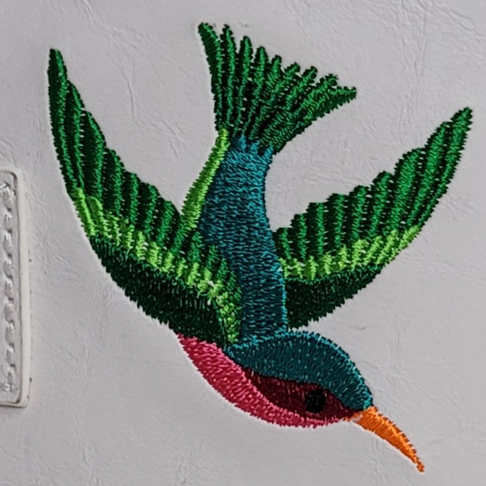 (Sold)LAVISHY HUMMINGBIRD EMBROIDER  WALLET - Picture 7 of 8